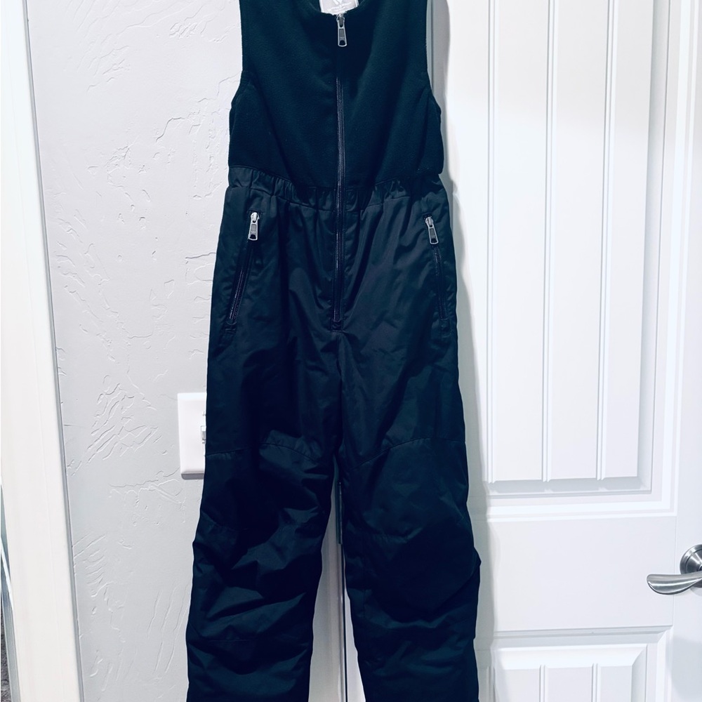 Kids Black Snow Bib